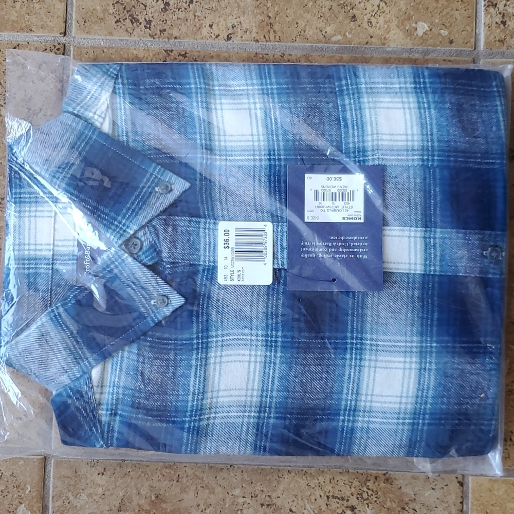 Men's Flannel Shirt Small NEW